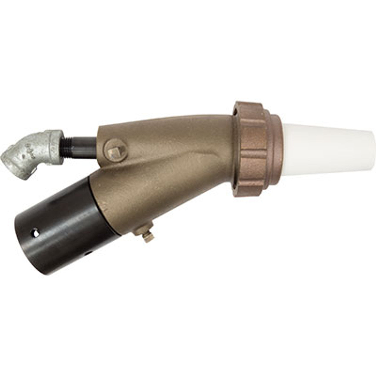 B style suction gun assembly, brass, 3/8" ceramic nozzle, w 3/16" air jet