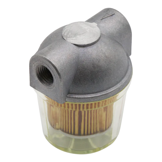 Small Inline Fuel Filter Assembly – 1/4" FPT for Hot Water Pressure Washers