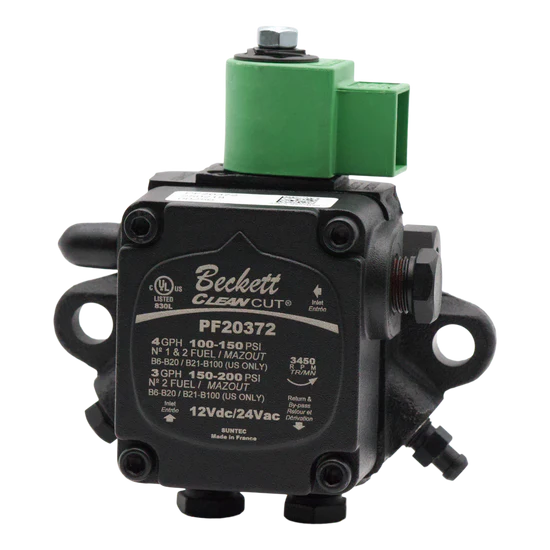 Beckett 2184402U / PF20372U CleanCut 12V Fuel Pump