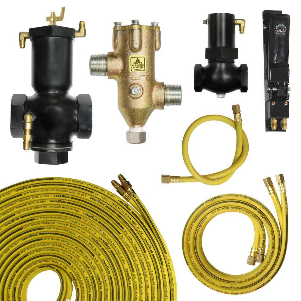 Remote Control Conversion System For Sandblast Pot Sand Blast Deadman 11/4" Kit