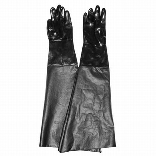 Heavy Duty Pair Hand 6" Dia 18" long Sandblast Cabinet Smooth Neoprene Gloves