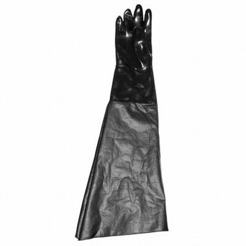 Heavy Duty Right Hand 6" Dia 24" Long Sandblast Cabinet Smooth Neoprene Glove