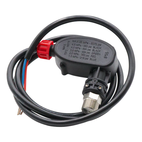Mecline Pressure Switch – 3/8" Male NPT, 15 Amp for Hot Water Pressure Washers