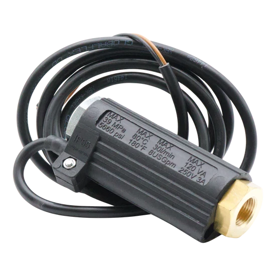 MV60 Horizontal Flow Switch – 3/8" FPT Inlet/Outlet for Hot Water Pressure Washers
