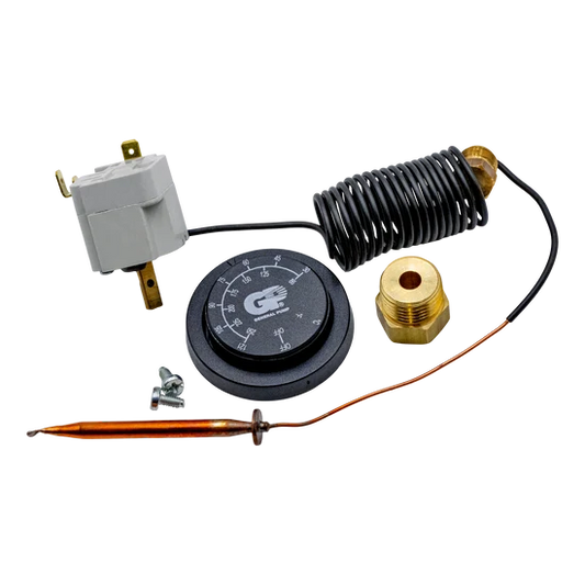 Adjustable Thermostat – 86°F to 250°F, 4000 PSI for Hot Water Pressure Washers