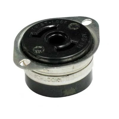 Female 2-Prong Flush Mount Twist-Lock Electrical Connector – Key Houston 10353