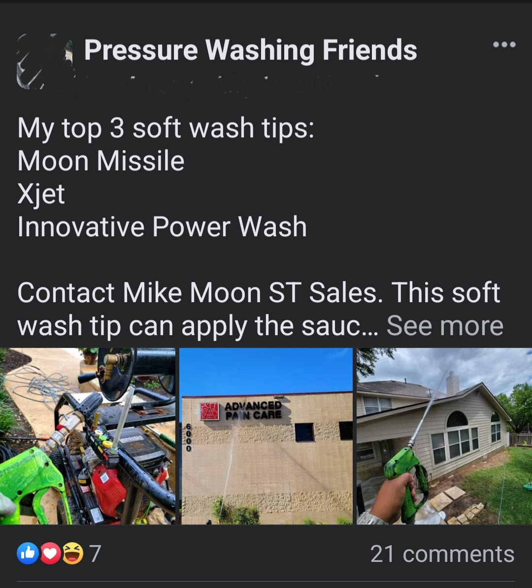 The Moon Missile Long Range Soap/Chemical and Rinse Shooter Tip for Easy Downstreaming *SHIPS FREE *