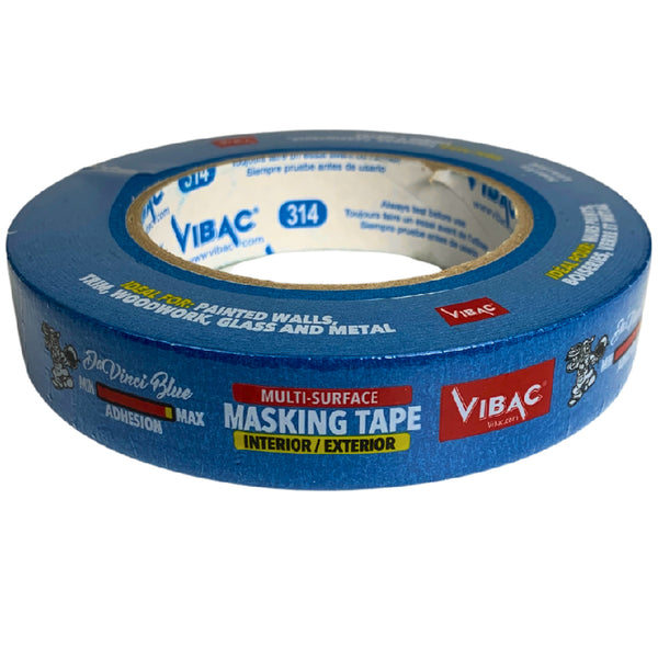 1" x 60 yd Multi-Surface Professional Painter’s Blue Interior/Exterior Masking Tape