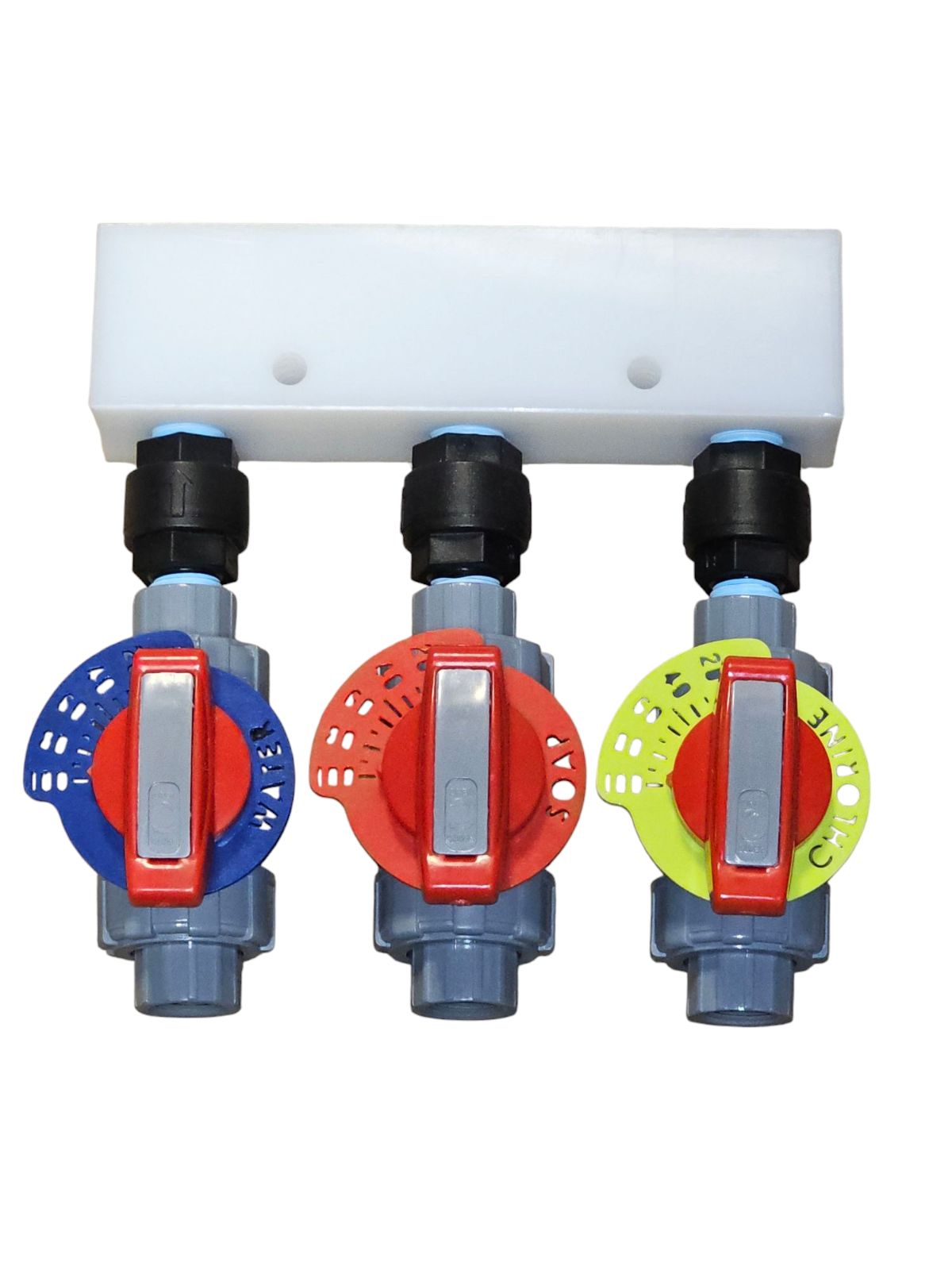 Ready To Use Precision 1/2" npt Soft Wash Complete 3 Valve Proportioner Manifold