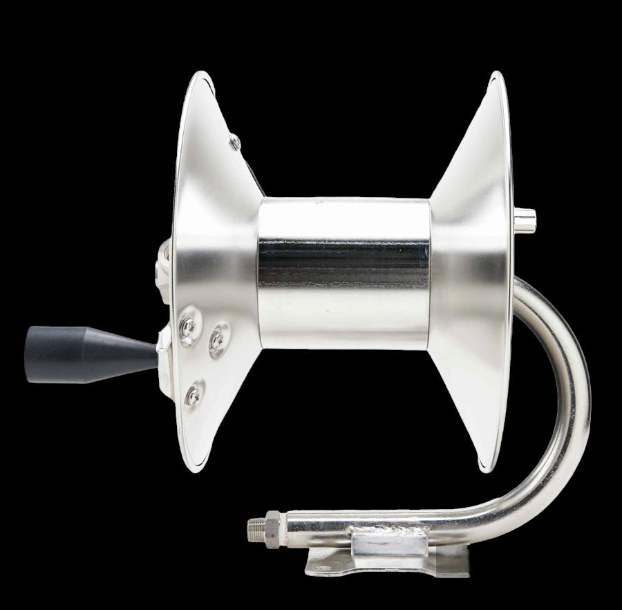 4000 Psi Stainless Steel Pressure Washer Hose Reel for 50' of Pressure Washer Hose