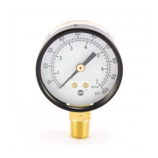 Replaces 83-2727 Binks Air Pressure Gauge Bottom Mount 160 PSI. Replaces DeVilbiss DVR-901540
