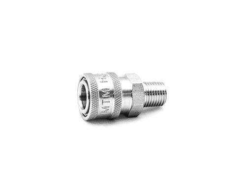 5000 Psi 1/4" Male NPT Stainless Steel Quick Coupler Socket
