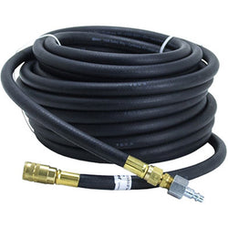 Bullard V10 3/8” ID 4696 50-foot Starter hose with 1/4” Industrial Interchange Q.D. coupler and male nipple for use with breathing air compressors