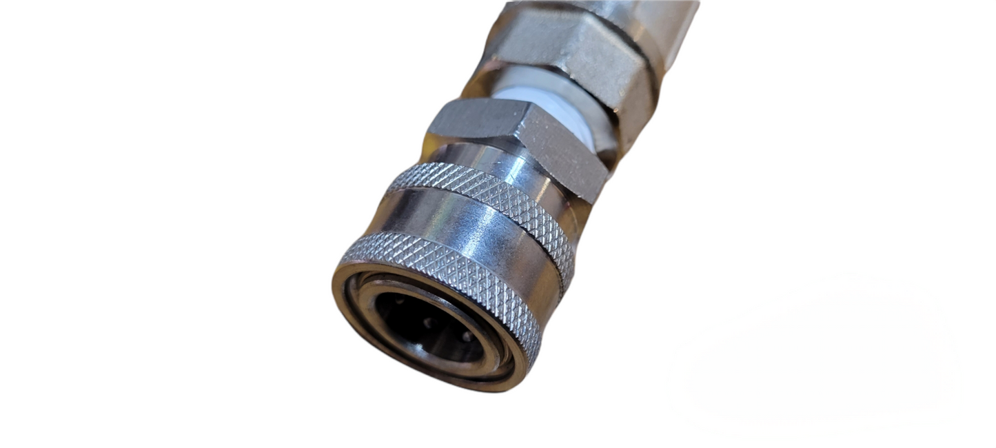 Complete Softwash Pressure Wash DN10 Basic Ball Valve Set Up and SS Couplers