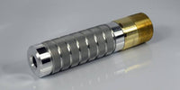 Tungsten Carbide Long Venturi Sandblast Nozzle Armored Aluminum Jacket and Fine 1 1/4" Brass Thread