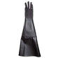 Heavy Duty Left Hand 8" Dia 28" long Sandblast Cabinet Textured Black Rubber Glove