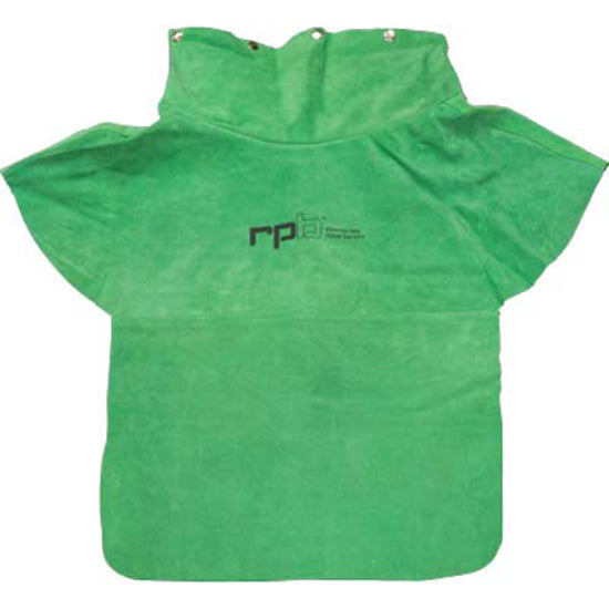 RPB® NOVA 3® Air Fed Sandblasting Helmet Replacement NV3-752 28" Heavy Duty Leather Green Cape