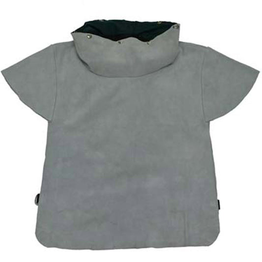 NOVA 2000 Air Fed Sandblasting Helmet Replacement NV2002L 28" Heavy Duty Leather Gray Leather Replacement Jacket