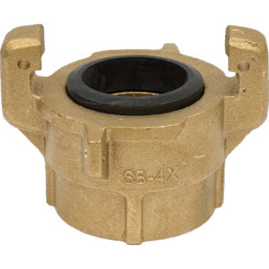 Sb-4x Full Port Threaded Sandblast Brass Tank Coupling 2" Npt Connector