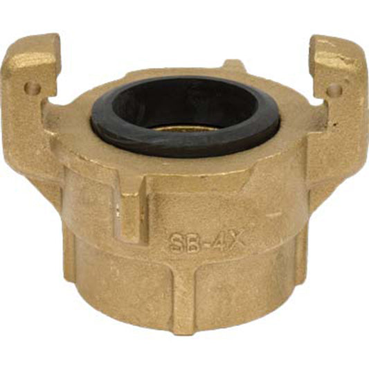 Sb-4x Full Port Threaded Sandblast Brass Tank Coupling 2" Npt Connector