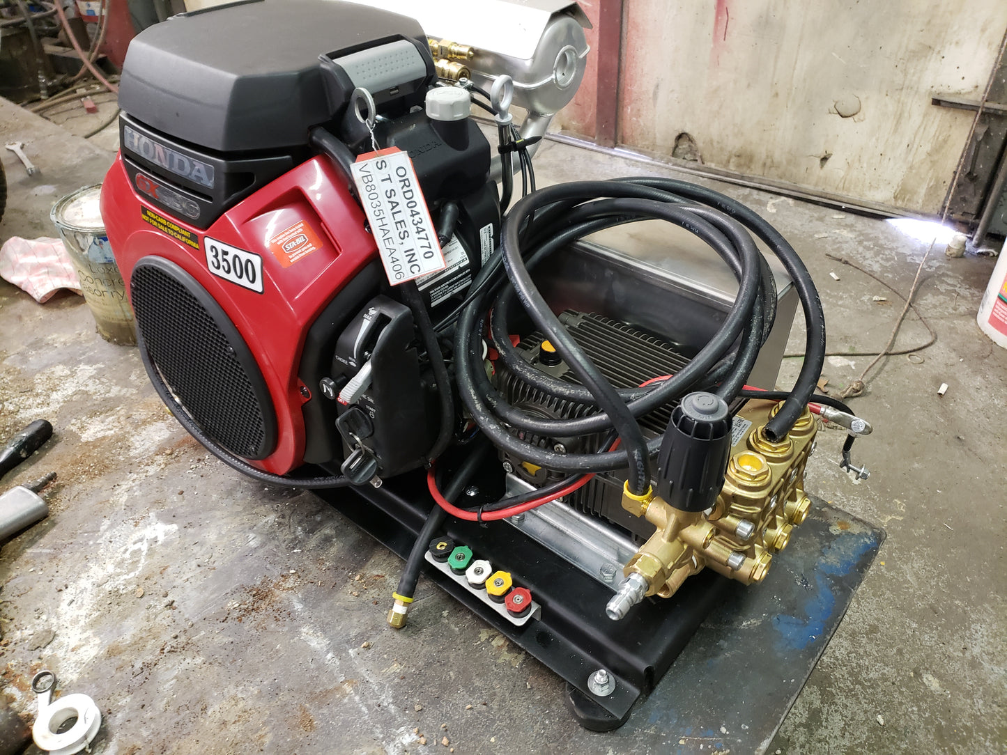 Skid Mount 3500 PSI 8 GPM Honda GX690 AR Pump Cold Water Softwash Style Pressure