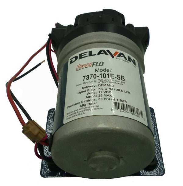 Original Style Delavan FB2 Fat Boy Diaphragm Roof Wash Pump 12V, 60PSI, 7.0GPM, DEM