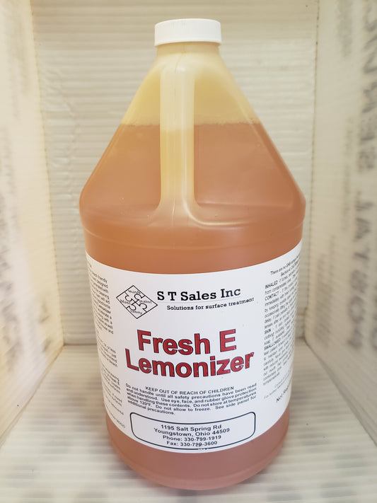 Fresh "E" Lemonizer Bleach Stable House Wash Surfactant and Alkalinity Enhancer with Fresh Lemon Scent