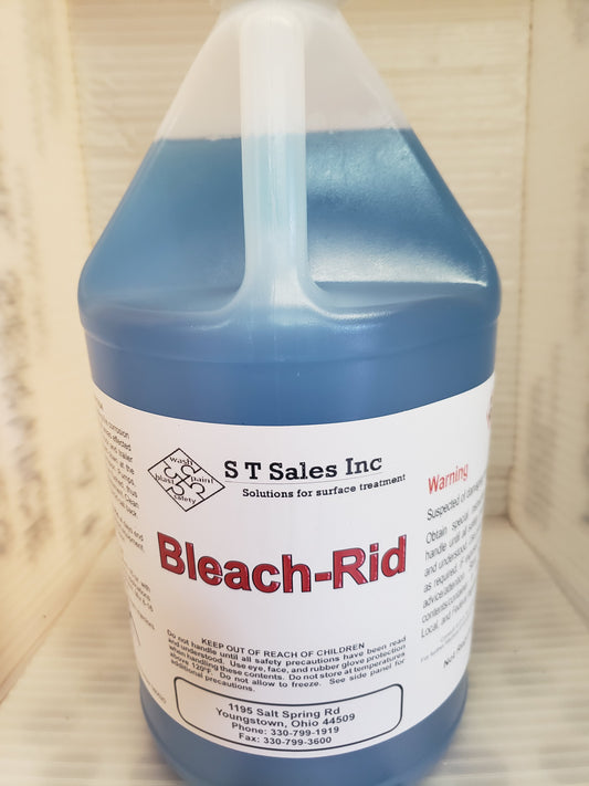 Bleach-Rid After Wash Rinse Neutralize Bleach Crystals to Prevent Corrosion and Bleach Streaks on Windows