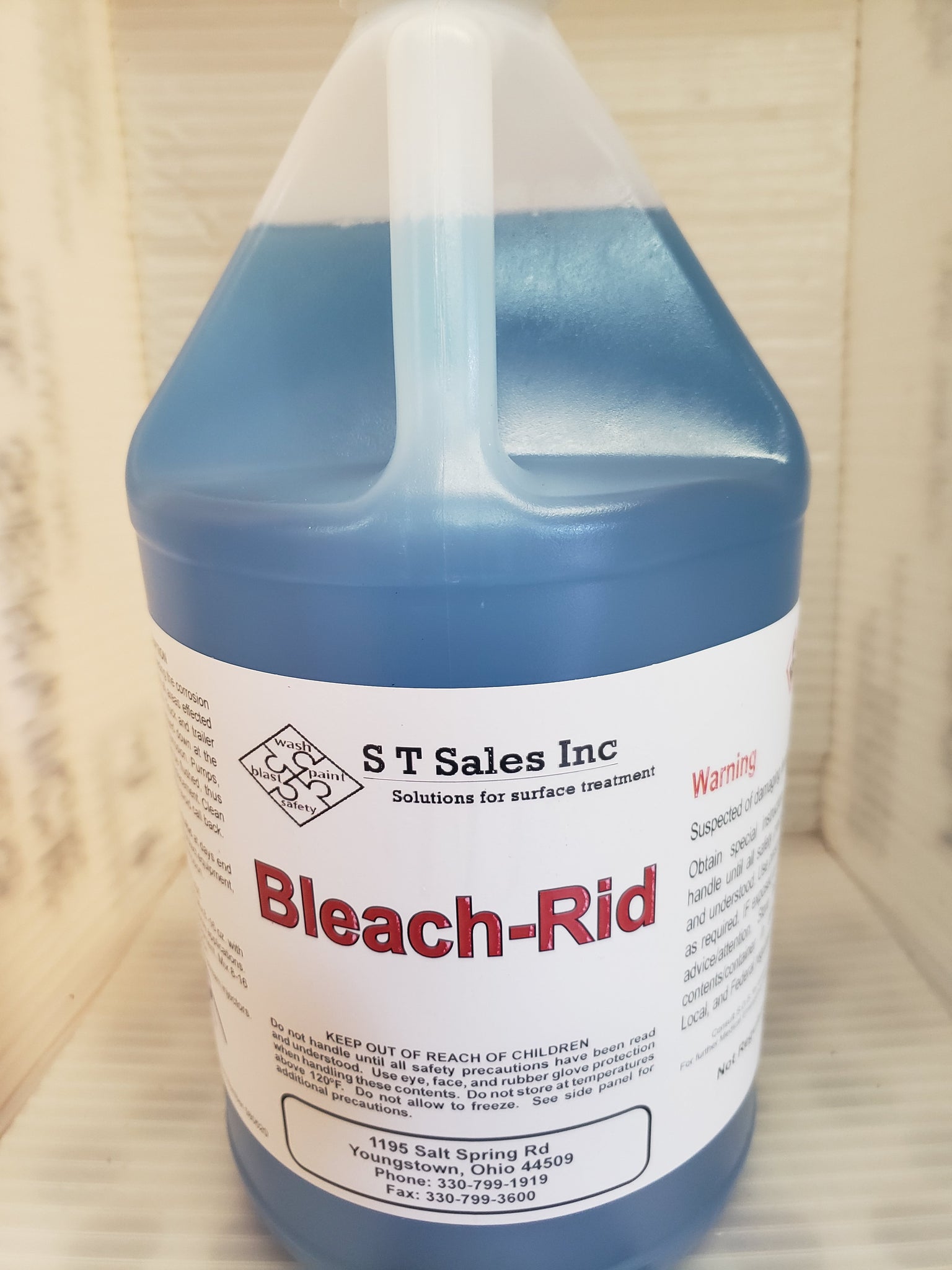 Bleach-Rid After Wash Rinse Neutralize Bleach Crystals to Prevent Corr