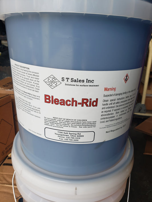 Bleach-Rid After Wash Rinse Neutralize Bleach Crystals to Prevent Corrosion and Bleach Streaks on Windows