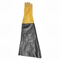 Heavy Duty left Hand 8 1/2" Dia 26" long Textured Yellow Sandblast Cabinet Glove