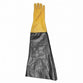 Heavy Duty left Hand 8 1/2" Dia 26" long Textured Yellow Sandblast Cabinet Glove