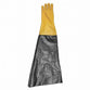 Heavy Duty Right Hand 8 1/2" Dia 26" long Textured Yellow Sandblast Cabinet Glove
